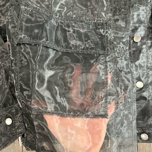 NWT Nicole Miller sheer black top size XS - Picture 6 of 8